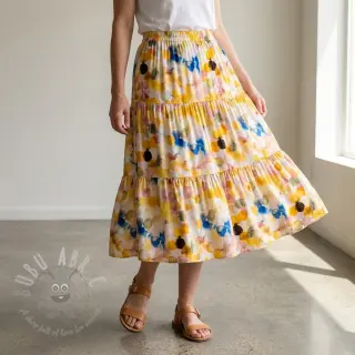 Wiskoza RAYON POPLIN Bouncy design E