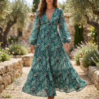 Wiskoza RAYON POPLIN Barrock design A