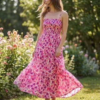 Wiskoza RAYON POPLIN Poppys design B