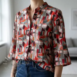 Wiskoza RAYON POPLIN Leona design C