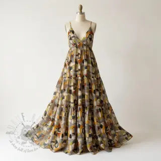 Wiskoza RAYON POPLIN Leona design D