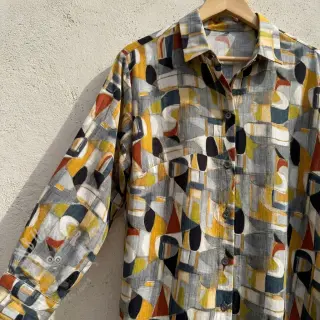 Wiskoza RAYON POPLIN Leona design D