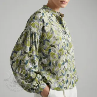 Wiskoza RAYON POPLIN Floral design D