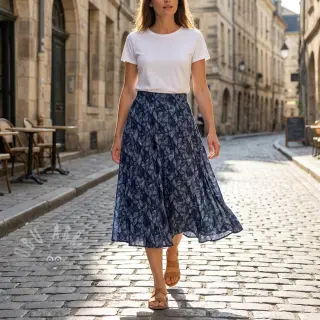 Wiskoza RAYON POPLIN Eve design E