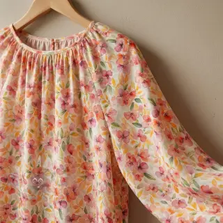 Wiskoza RAYON POPLIN Love design E