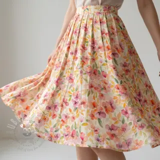 Wiskoza RAYON POPLIN Love design E