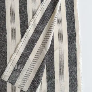 Len YARN DYED BIG Stripe black