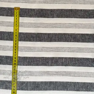 Len YARN DYED BIG Stripe black