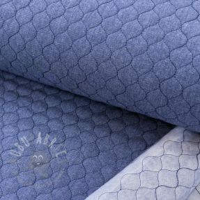 Pikowana tkanina JEANS dark blue
