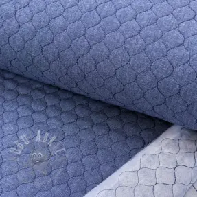 Pikowana tkanina JEANS dark blue