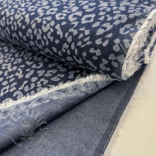 JEANS DENIM Leopard dark blue