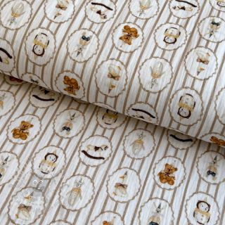 Muślin double gauze Vintage toys design C