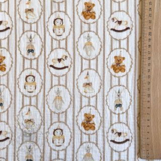 Muślin double gauze Vintage toys design C