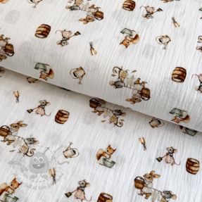 Muślin double gauze Little things design A