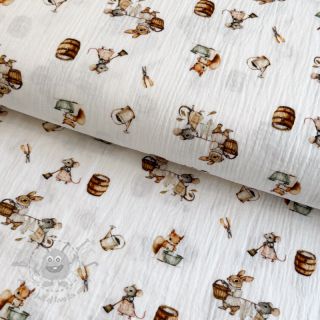 Muślin double gauze Little things design A