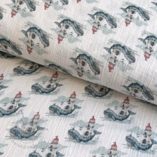 Muślin double gauze Sweeties design A