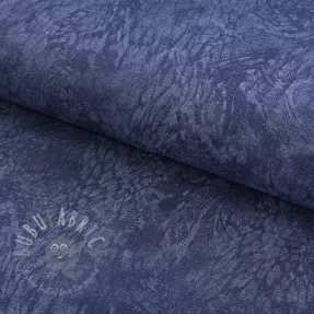 JEANS DENIM HEAVY Animal printed dark blue