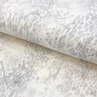 JEANS DENIM HEAVY Animal printed offwhite