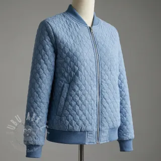 Pikowana tkanina JEANS blue