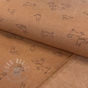 Dresówka drapana Dogs camel melange