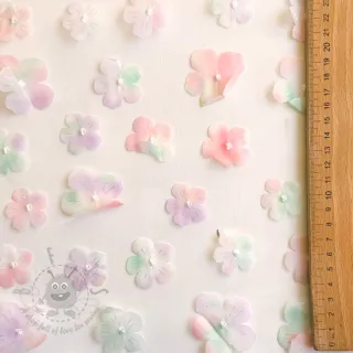 Tiul RETRO Flowers lavender