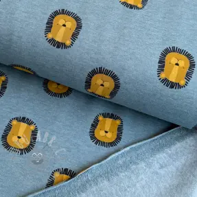 Dresówka drapana Lions smoke blue melange
