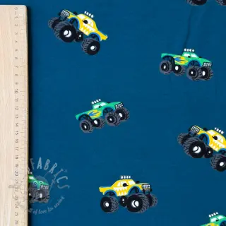 Dresówka drapana SOFT Monstertruck indigo