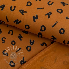 Dresówka drapana SOFT Letters hazel