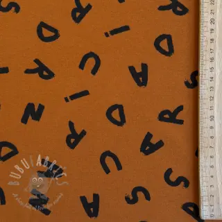 Dresówka drapana SOFT Letters hazel