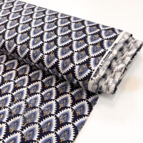 Wiskoza LUREX Bohemian navy