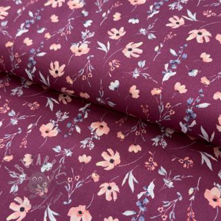 Bawełniana tkanina Flowers berry digital print