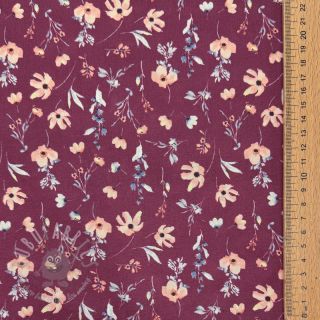 Bawełniana tkanina Flowers berry digital print