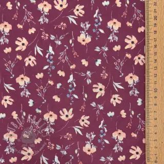 Bawełniana tkanina Flowers berry digital print