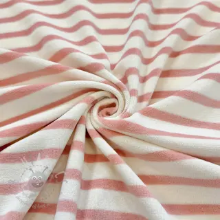 Plusz niemowlęcy YARN DYED Stripe rose