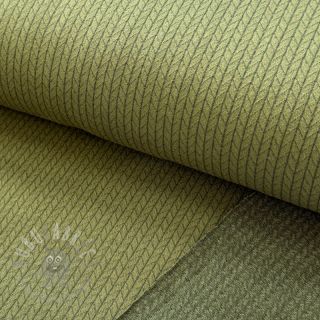 Dzianina swetrowa RECYCLED Cable khaki