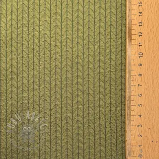 Dzianina swetrowa RECYCLED Cable khaki