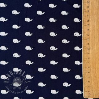 Bawełniana tkanina Marine navy