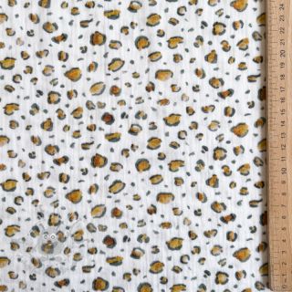 Muślin double gauze Skin white digital print