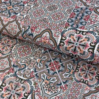 Tkanina dekoracyjna Mozaic navy digital print