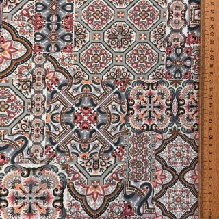 Tkanina dekoracyjna Mozaic navy digital print