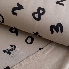 Dresówka drapana JOGGING Numbers taupe