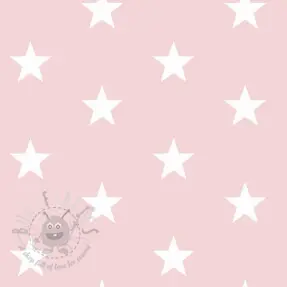 Bawełniana tkanina Stars light rose