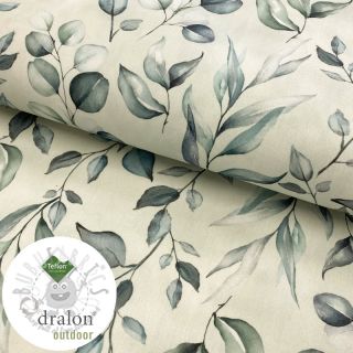 Tkanina dekoracyjna z teflonem HANDPAINT PLANT LOVER