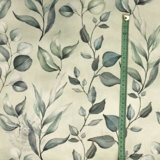 Tkanina dekoracyjna z teflonem HANDPAINT PLANT LOVER