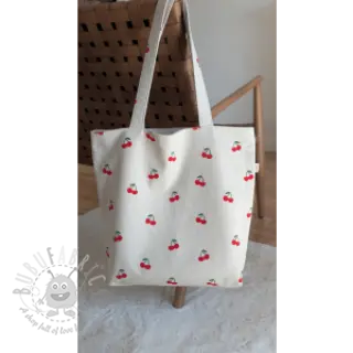 Tkanina dekoracyjna Linenlook Cherries natural