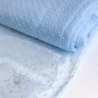 Tiul DOTS light blue