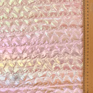 Pikowana tkanina Fancy hearts light pink