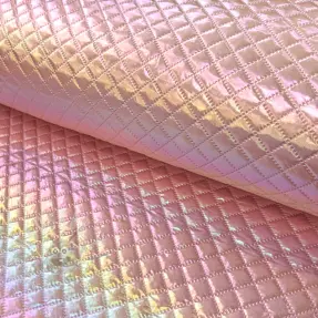 Pikowana tkanina Fancy diamonds light pink