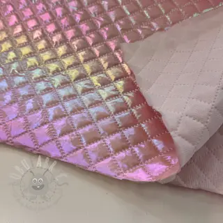 Pikowana tkanina Fancy diamonds light pink
