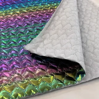 Pikowana tkanina Fancy hearts multi